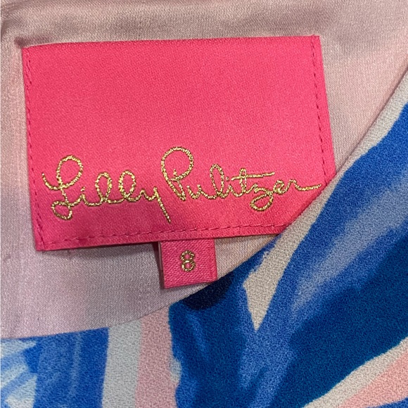 Lilly Pulitzer Donna Romper Pink Tropics Heat Wave Size 8 EUC - Picture 9 of 16